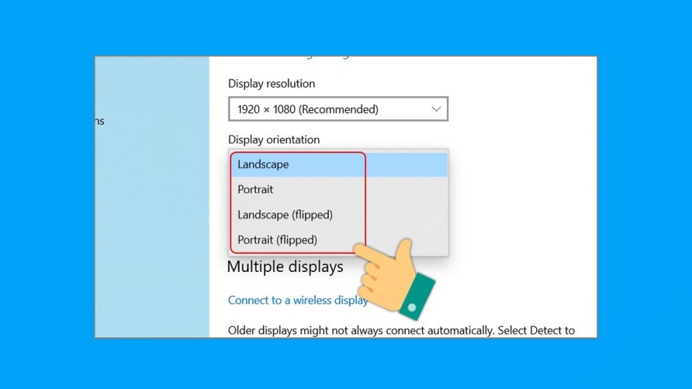 cách xoay màn hình laptop