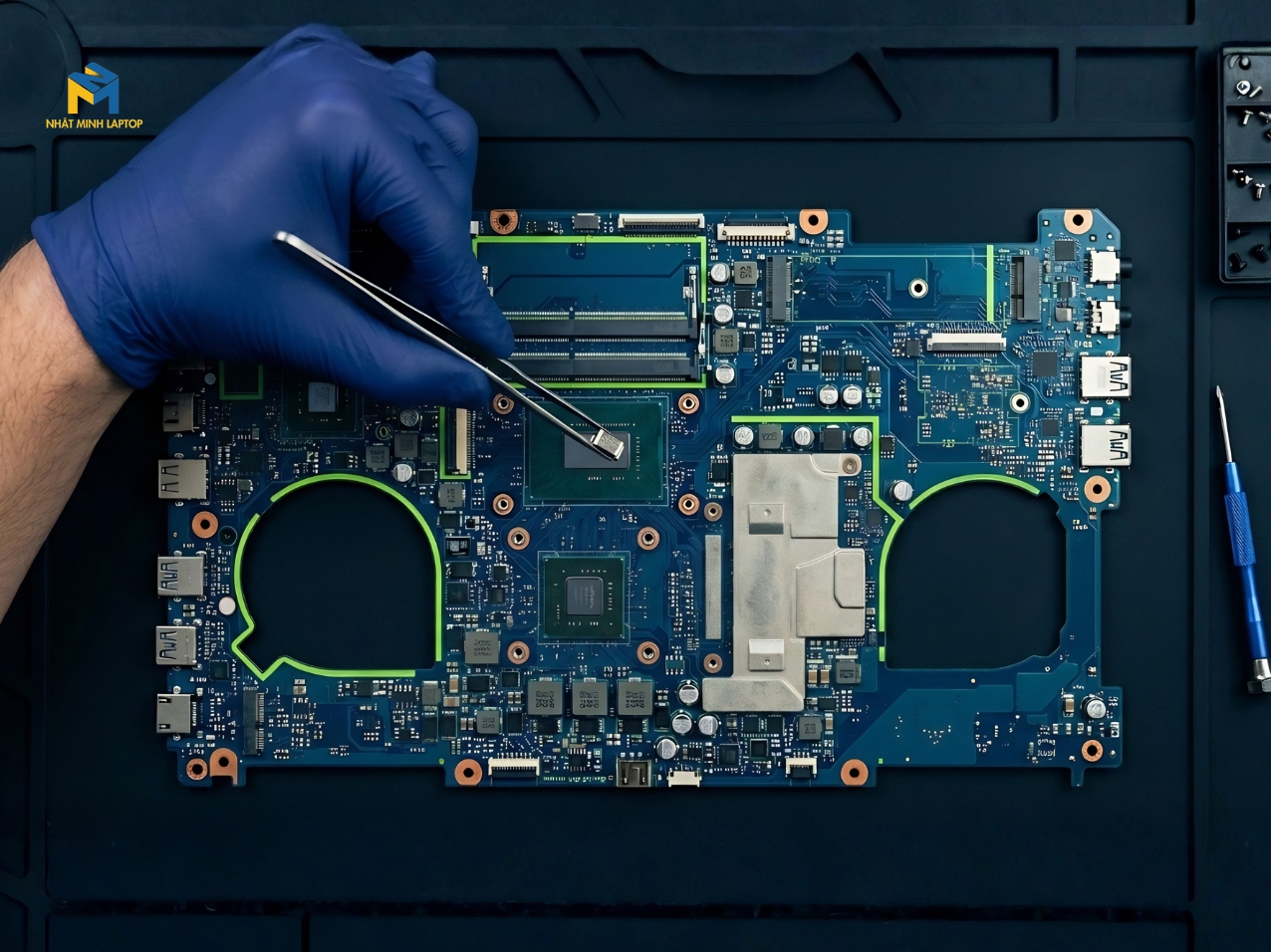 Quy trình sửa nguồn, mainboard laptop chuyên nghiệp