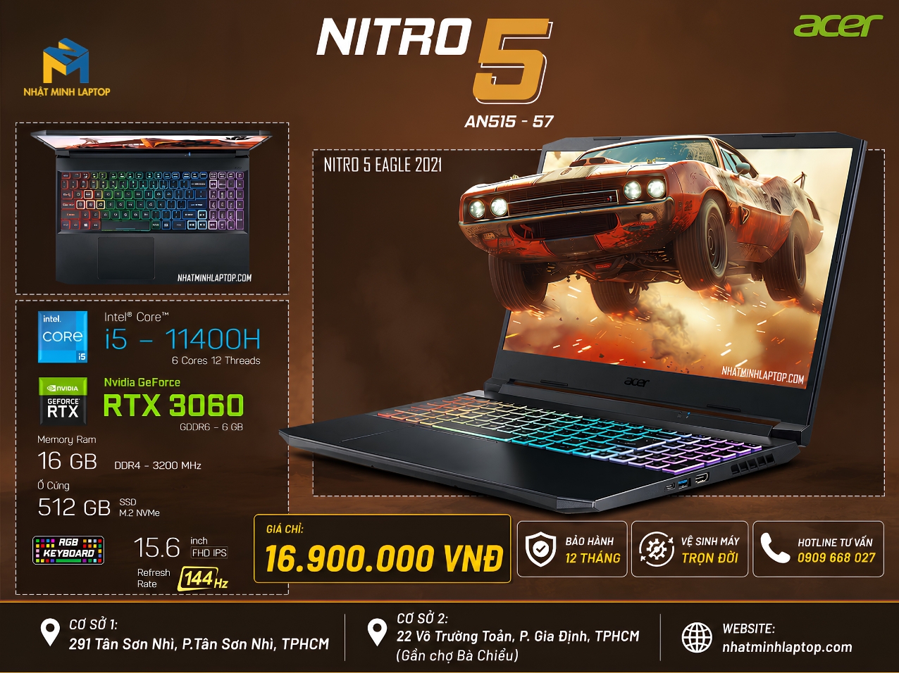 Laptop Gaming RTX 3060 Cũ – Hiệu Năng Mạnh, Giá Thành Hợp Lý