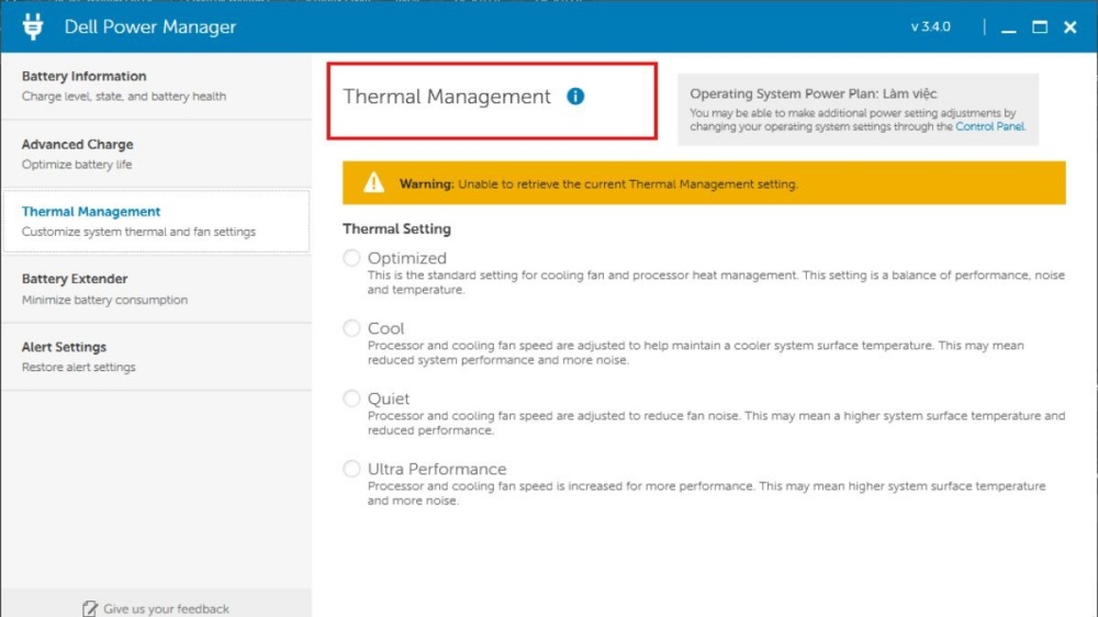 cách bật quạt tản nhiệt laptop Dell