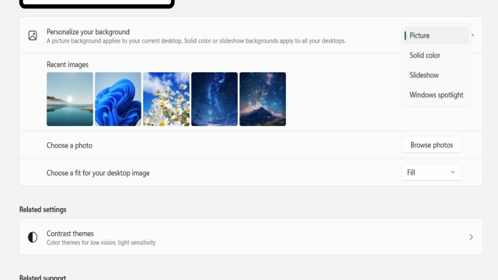 cách đổi hình nền laptop Dell