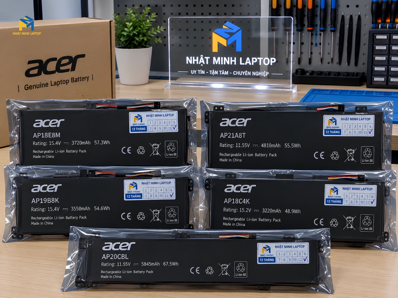 Bảng Giá Tham Khảo Khi Thay Pin Laptop Acer Các Dòng Phổ Biến