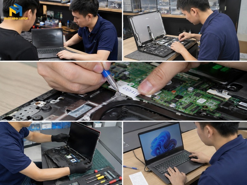 Quy trình 5 bước thay màn hình chuyên nghiệp, minh bạch tại Nhật Minh Laptop