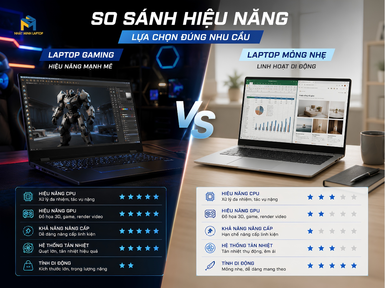 Laptop Gaming Cũ Hay Laptop Văn Phòng Hiệu Năng Cao?