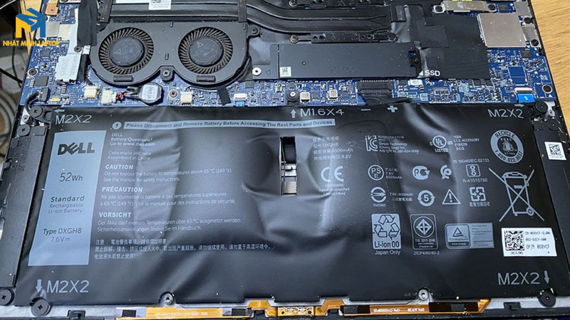 Rủi ro khi thay pin laptop Dell kém chất lượng