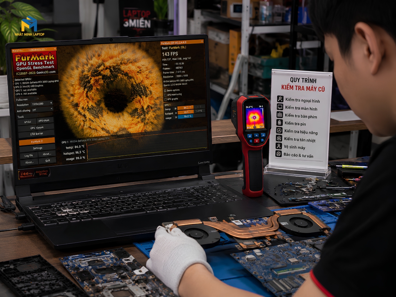 Tiêu chuẩn kiểm định khắt khe khi phân phối laptop gaming cũ