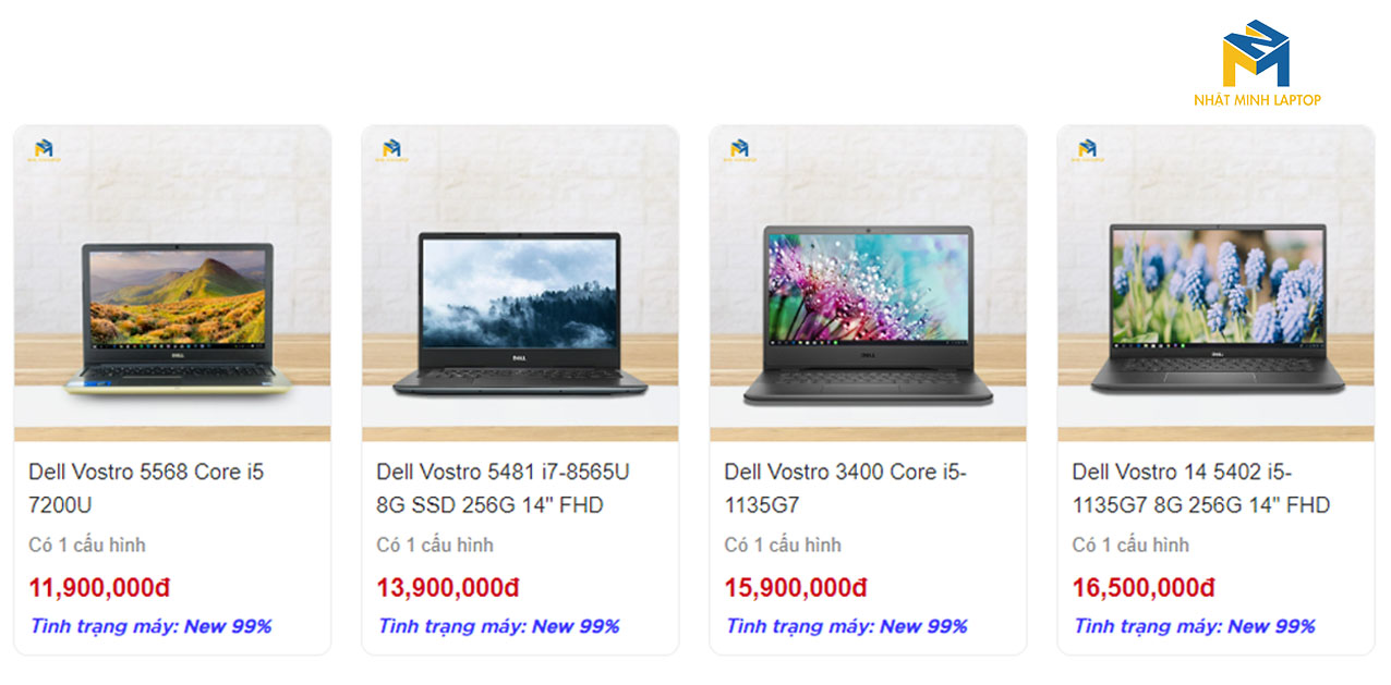 giá laptop dell vostro