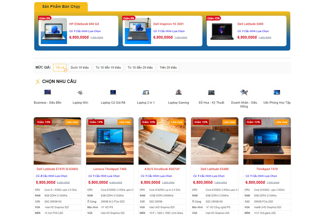 laptop cũ giá rẻ tại nhật minh