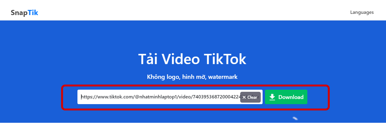 cách tải video không dính logo tiktok