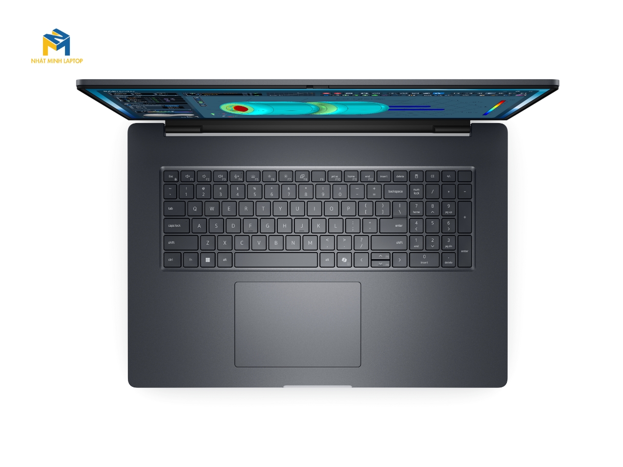 Thiết kế đầy đủ layout với numpad bên phải