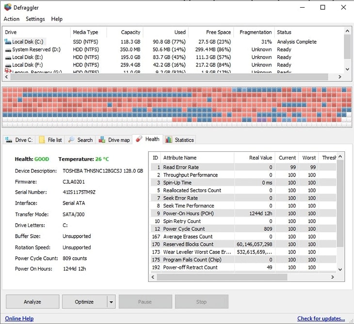 Chạy chống phân mảnh nếu bạn sử dụng ổ HDD 