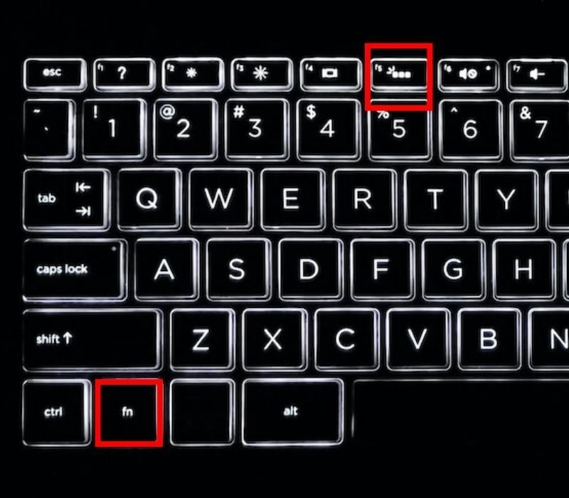 Cách bật đèn bàn phím Laptop Dell bằng phím tắt