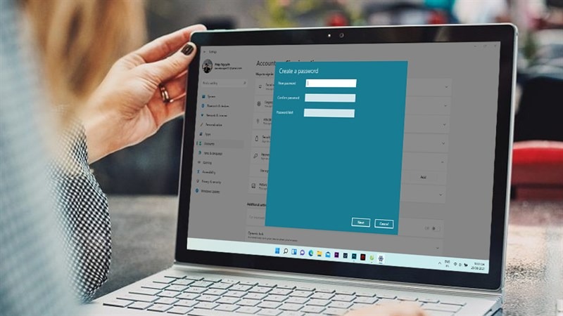 Thiết lập mật khẩu giúp ngăn chặn người lạ truy cập trái phép vào máy tính