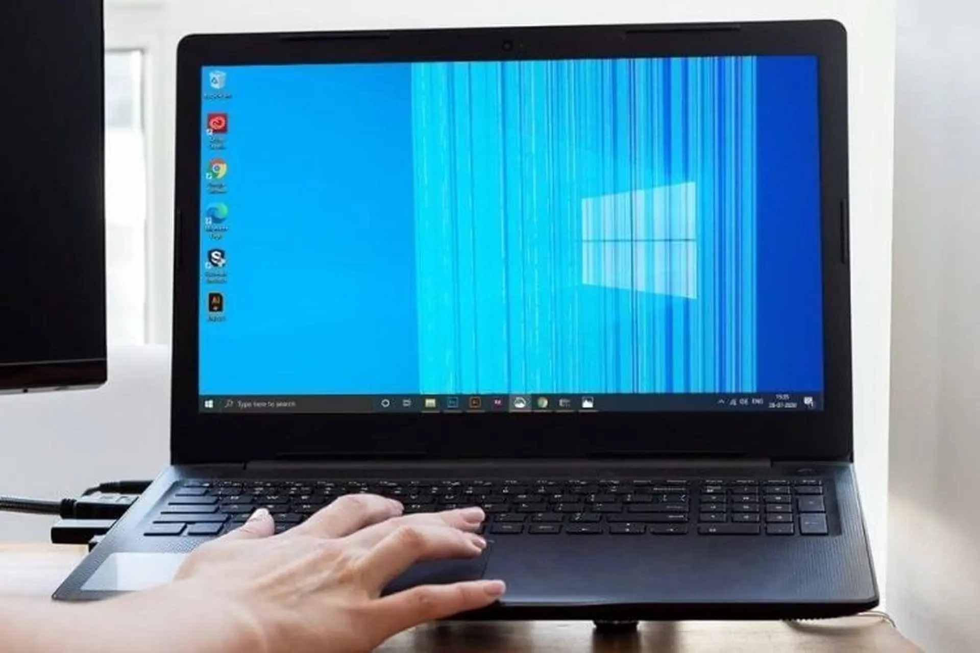 Sọc màn hình bắt buộc phải thay mới màn hình