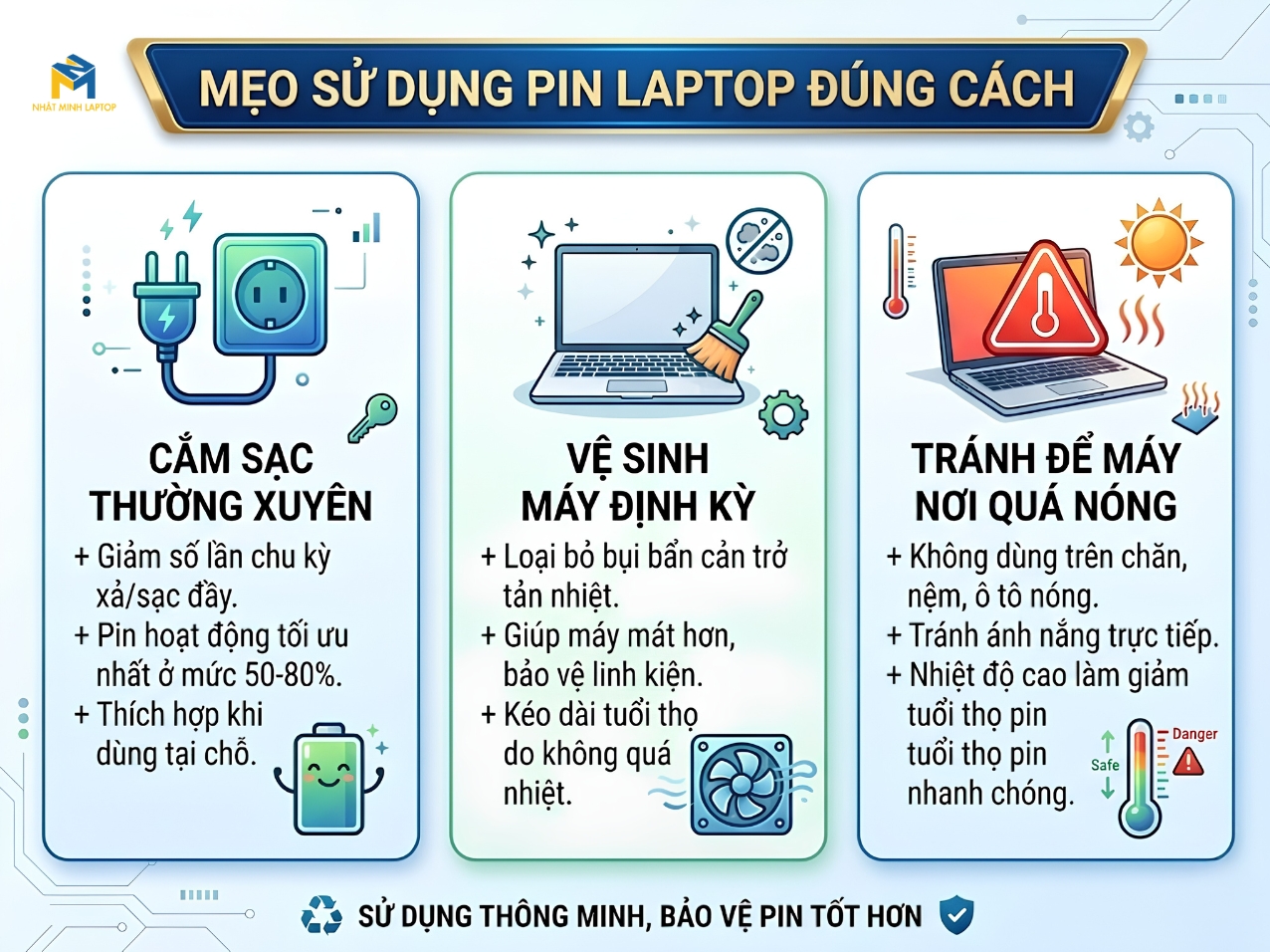 Những lưu ý quan trọng để kéo dài tuổi thọ pin sau khi thay