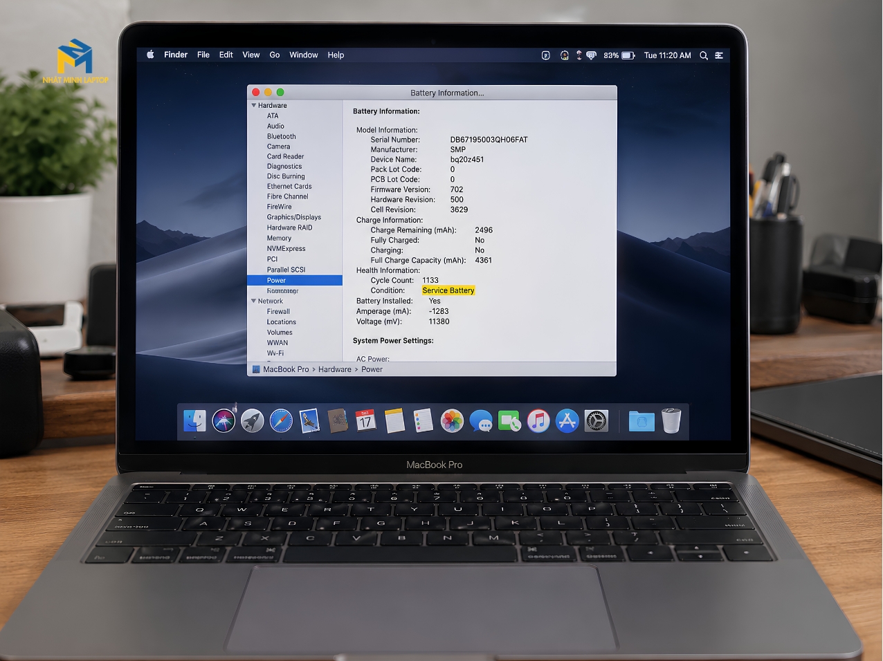 Dấu hiệu nhận biết bạn cần thay pin MacBook Pro Retina 15" A1707