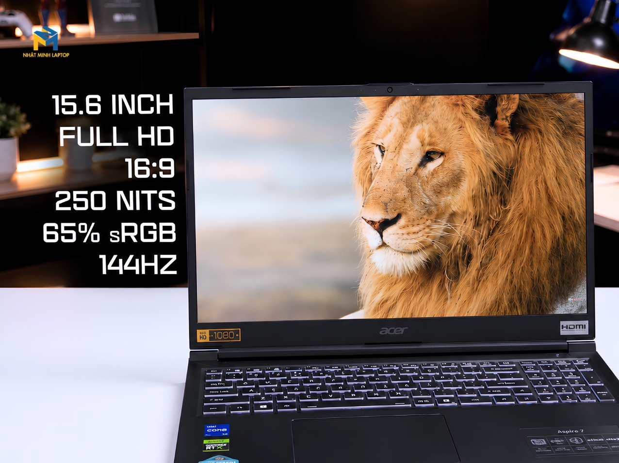 Acer Gaming Aspire 7 A715-59G | i5-13420H / i7-13620H, RTX 3050 6GB, 16GB RAM, 144Hz