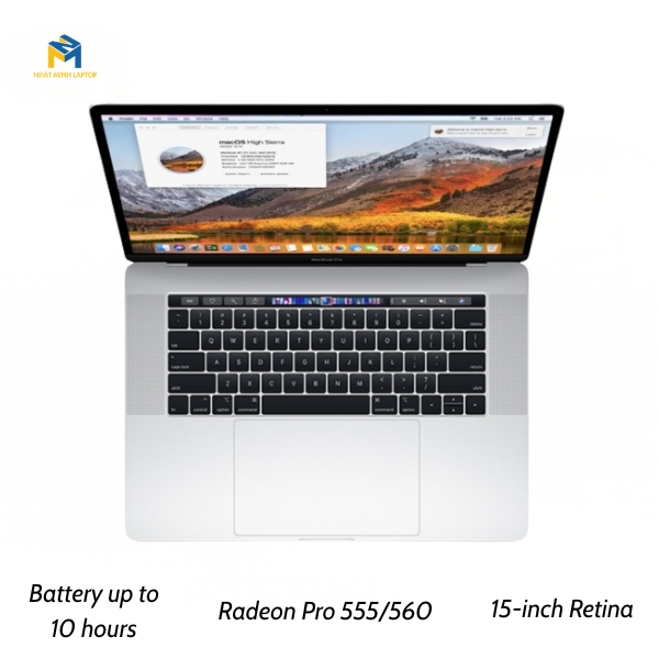 MacBook Pro 15-inch 2017 - Laptop Retina Core i7, Radeon Pro 555/560