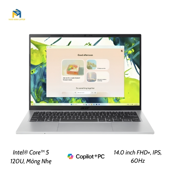 Laptop Acer Aspire Go 14 AG14-72P-563L Chính Hãng | Core 5 120U, Mỏng Nhẹ