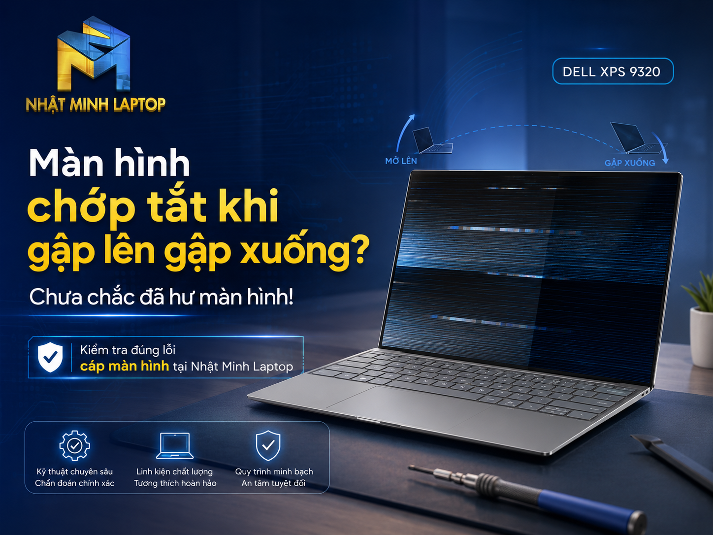 thay cáp màn hình laptop dell xps 9320