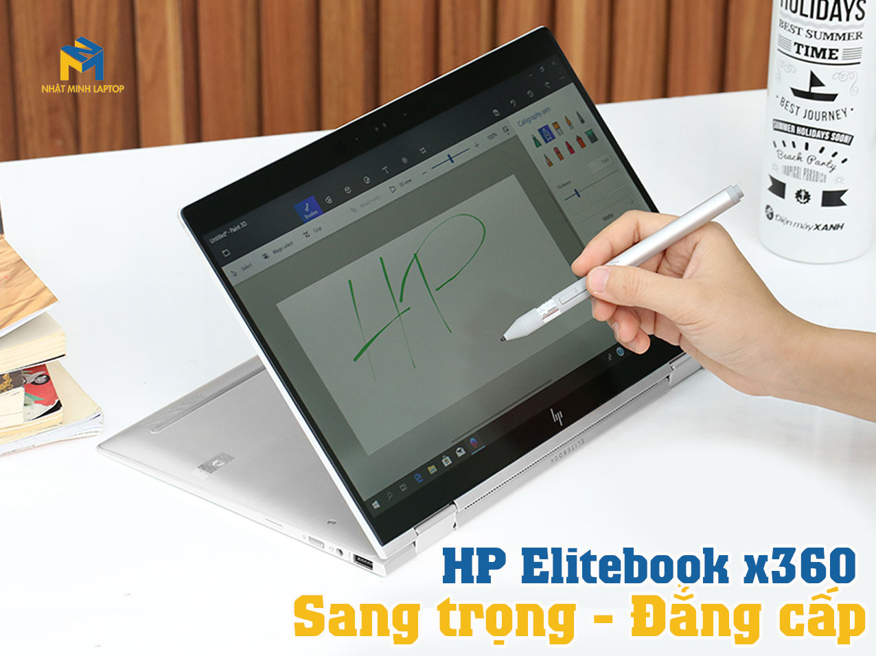 Laptop HP Elitebook X360 sở hữu thiết kế sang trọng, đẳng cấp