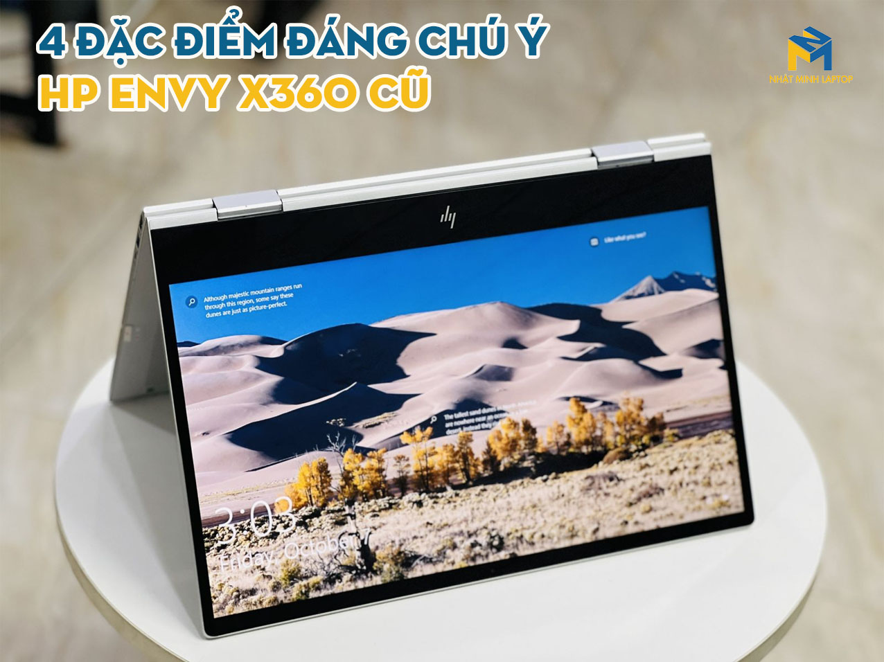 Máy HP Envy X360 cũ mang 4 đặc điểm đáng chú ý