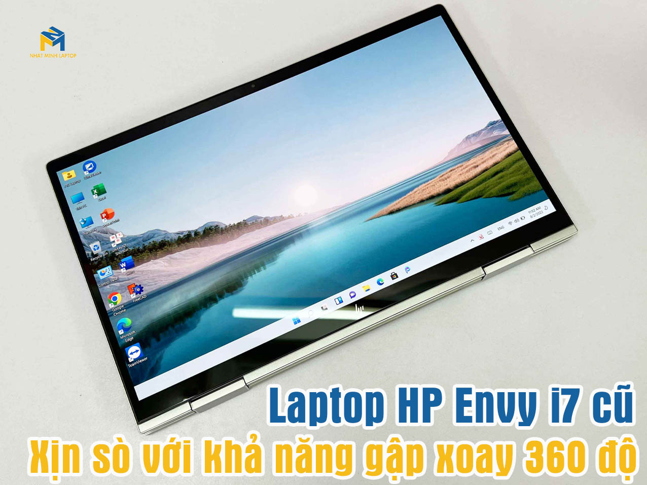 Laptop HP Envy i7 cũ cực xịn với khả năng xoay gập 360 độ