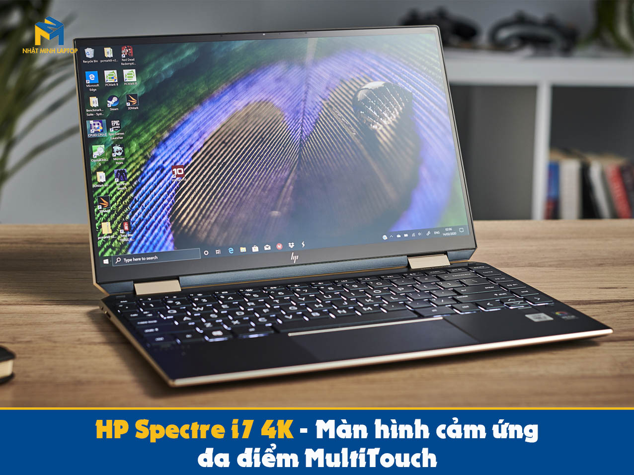 HP Spectre i7 4K - Màn hình cảm ứng đa điểm MultiTouch