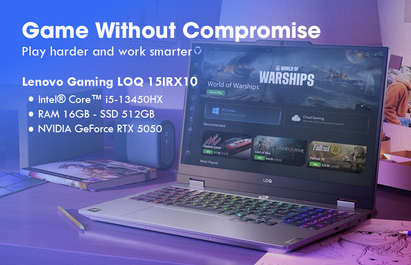 Đánh Giá Lenovo LOQ 15IX10: Laptop Gaming RTX 5050 Hiệu Năng Mạnh, Giá Tốt Cho Game Thủ & Sinh Viên
